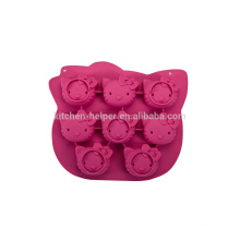 Newest Design Heat-resistant Food Grade Hello Kitty Silicone Cake Mold